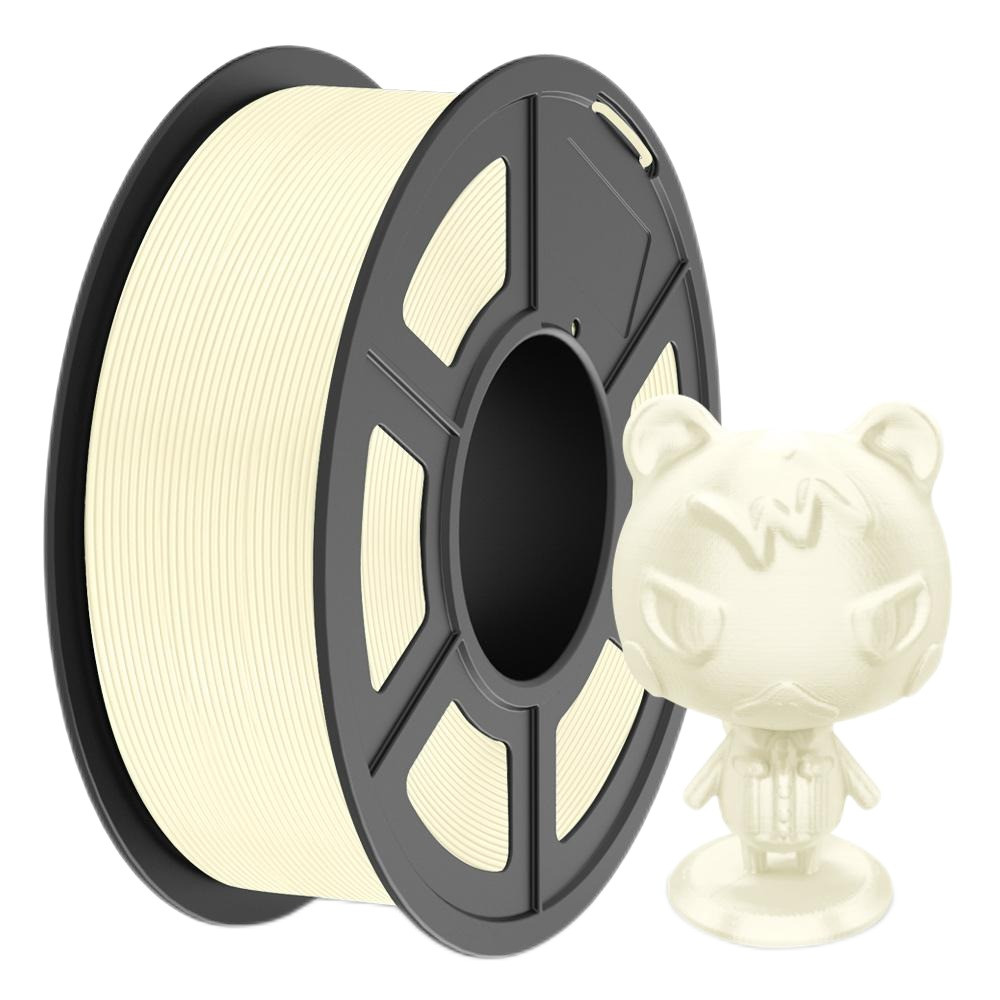 Філамент Sunlu TPU-SILK Cream White, 1.75мм, 1кг, кремовий/ білий