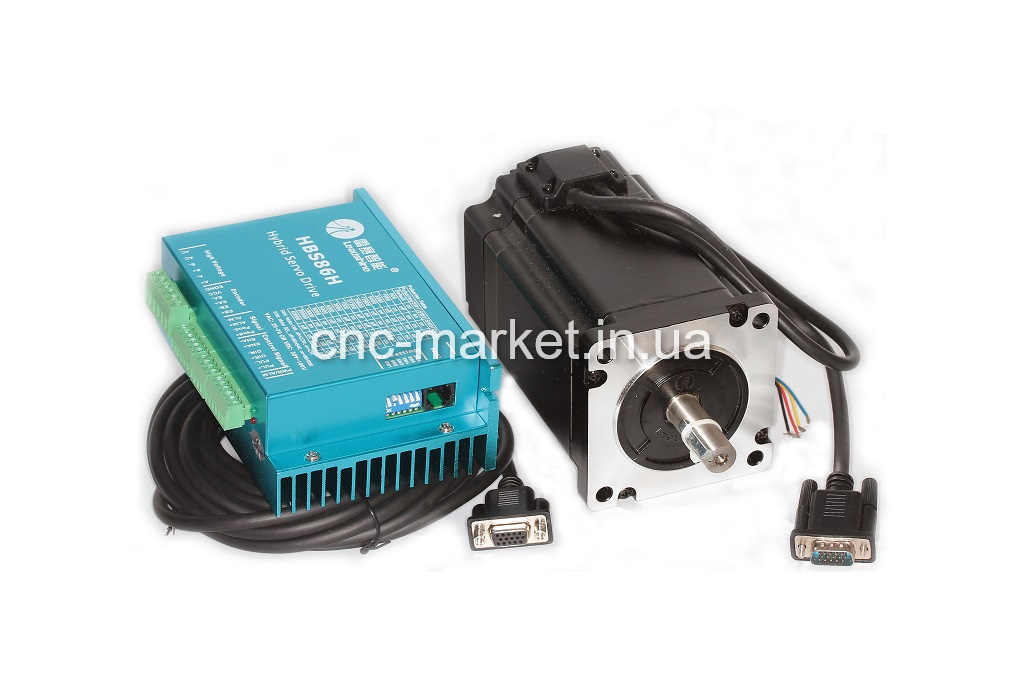 Драйвер HBS86H (Оригинал Leadshine) с шаговым двигателем 86HSM85-E1 8,5Нм