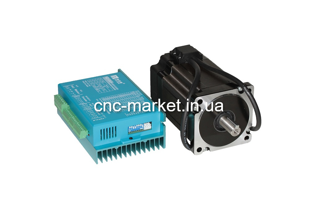 Шаговый двигатель 86HSE8.5N-BC38 с гибридным серводрайвером HBS86H