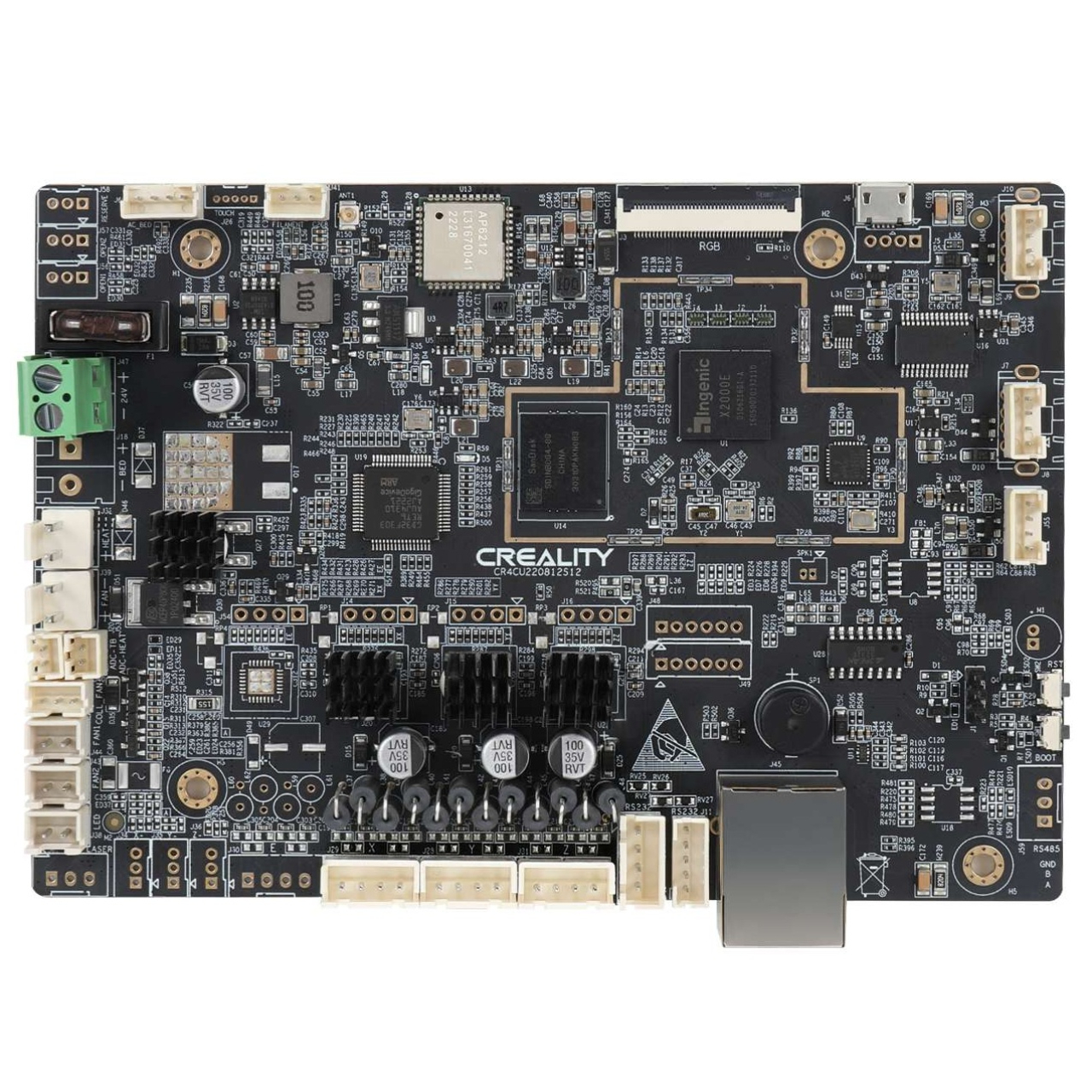 Материнська плата для Creality K1 Max, CR4CU220812S12_32Bit TMC2209 X2000E, (оригінал, 4002020065)