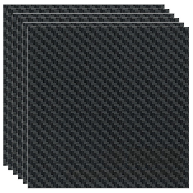 Вінілова плівка Bambu Carbon Fiber Removable Vinyl, 300*300мм, чорний, 10 шт.