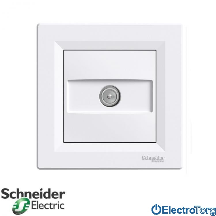 Розетка оконечная TV белая Asfora Schneider Electric (Шнайдер Электрик)