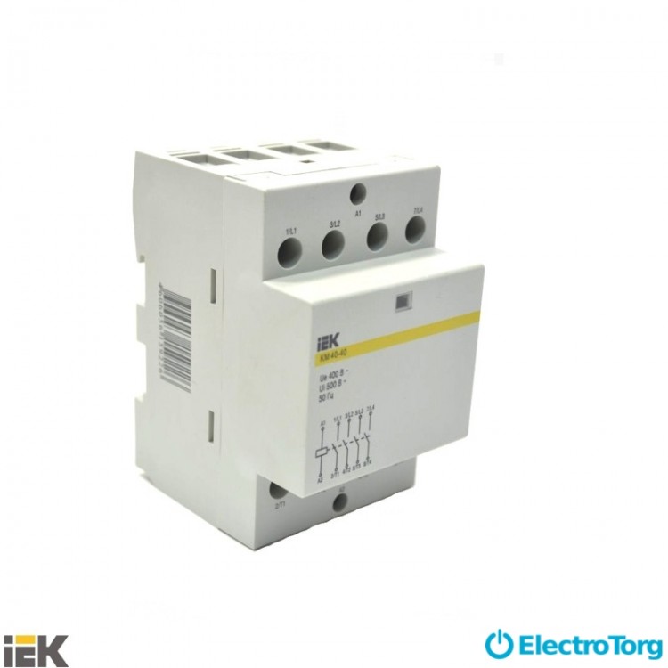 Контактор модульный КМ40-40 AC/DC ИЭК (IEK)