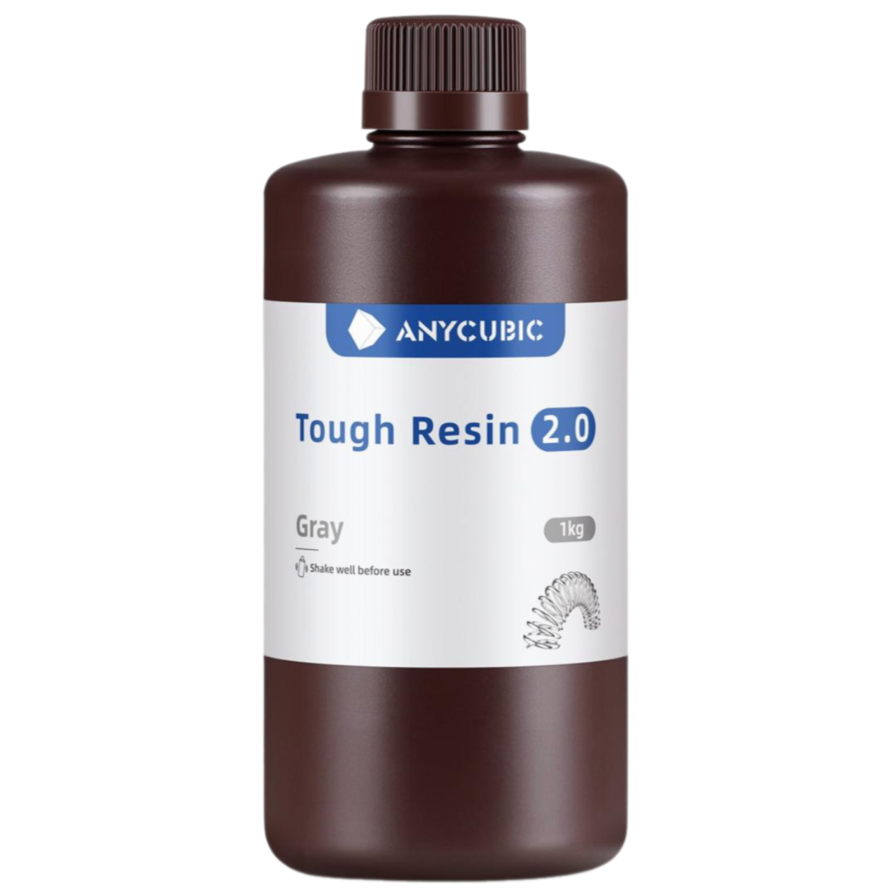 Смола фотополімерна Anycubic Tough Resin 2.0, 1кг, сіра