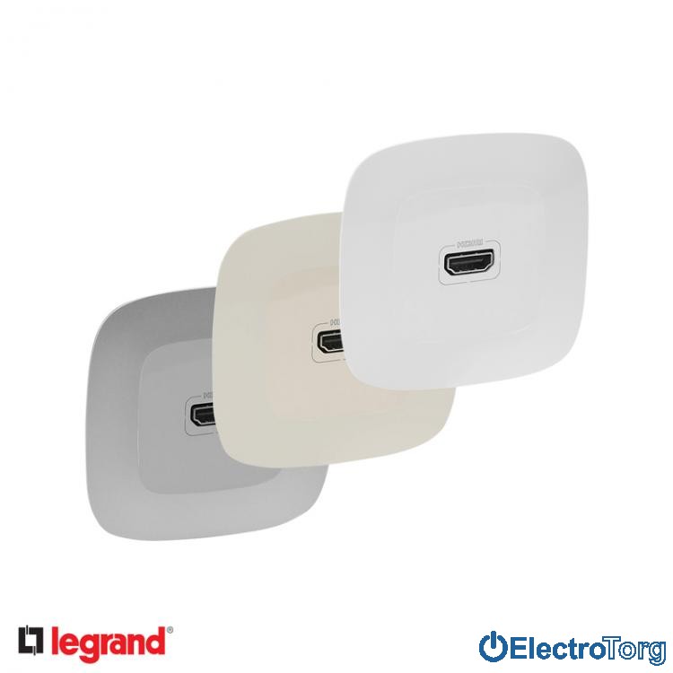 Розетка HDMI для передачи аудио/видеосигнала в сборе Valena ALLURE Legrand