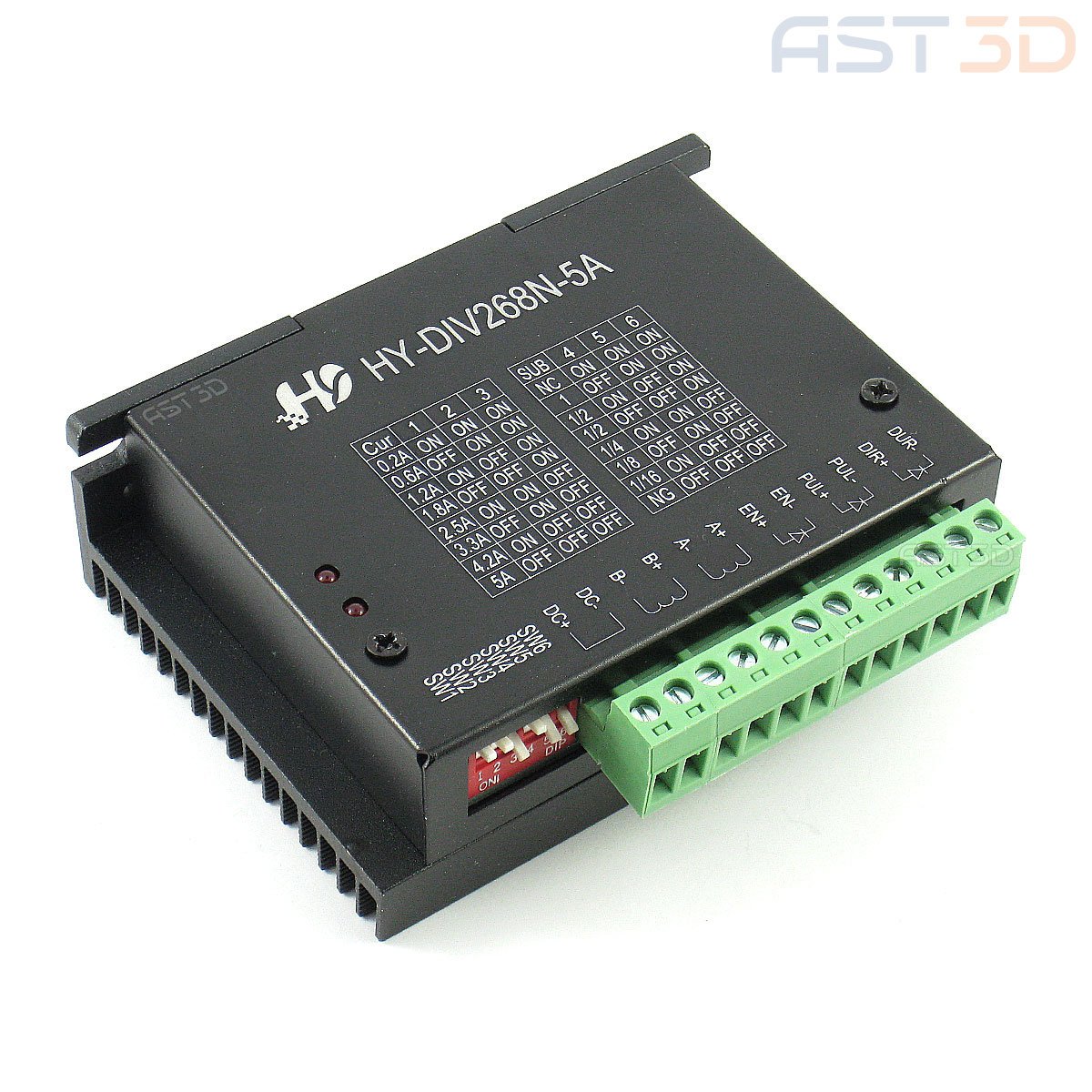 Драйвер шагового двигателя TB6600 HY-DIV268N-5A DC 12-48В (в корпусе)