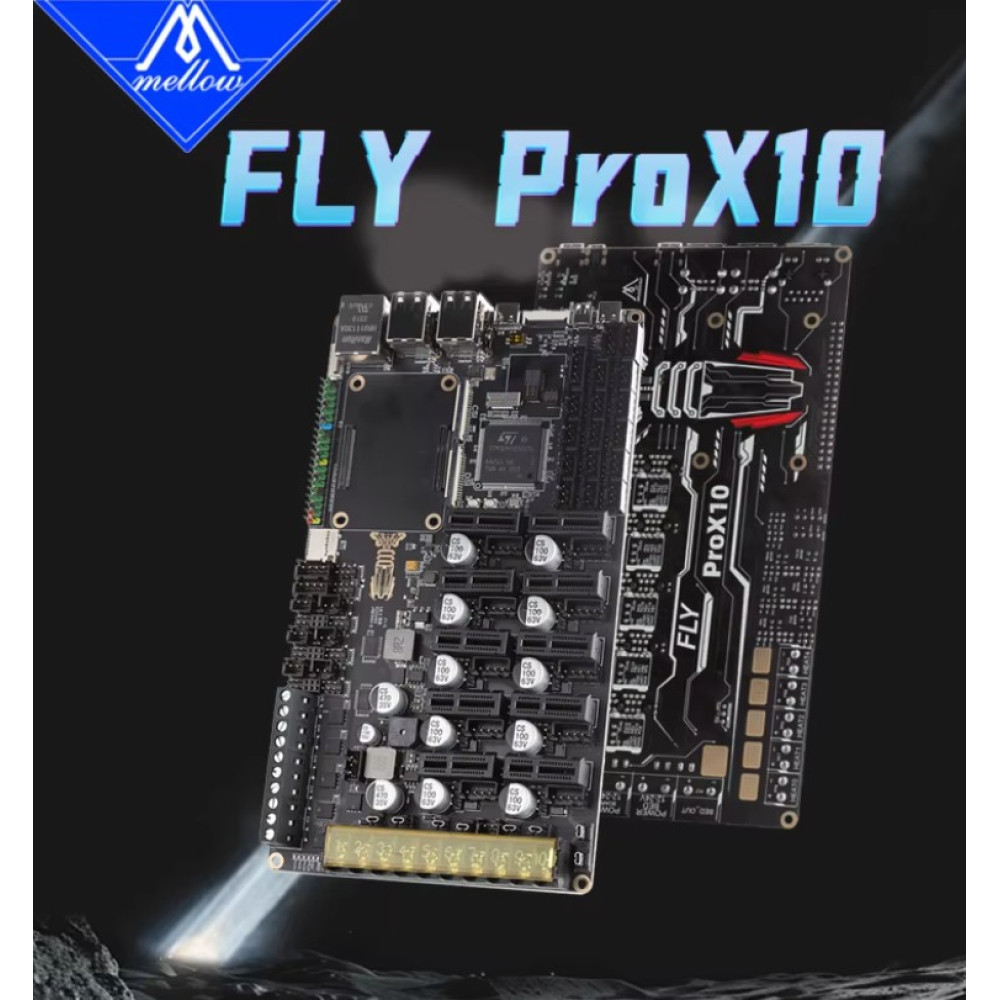 Плата Mellow Fly ProX10 HV 10 осей 550 МГц для Klipper