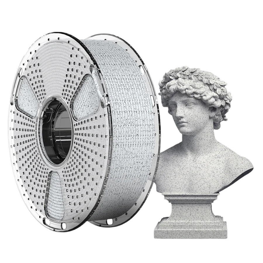 Філамент Sunlu HS PLA Marble Oreo, 1.75мм, 1кг, мармур попелястий бетон