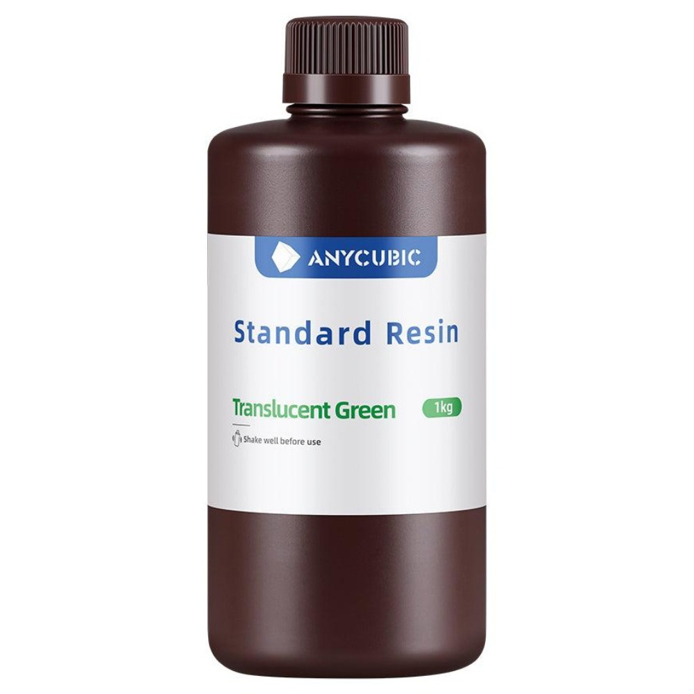 Смола фотополімерна Anycubic Standard Resin Translucent, 1кг, зелена напівпрозора