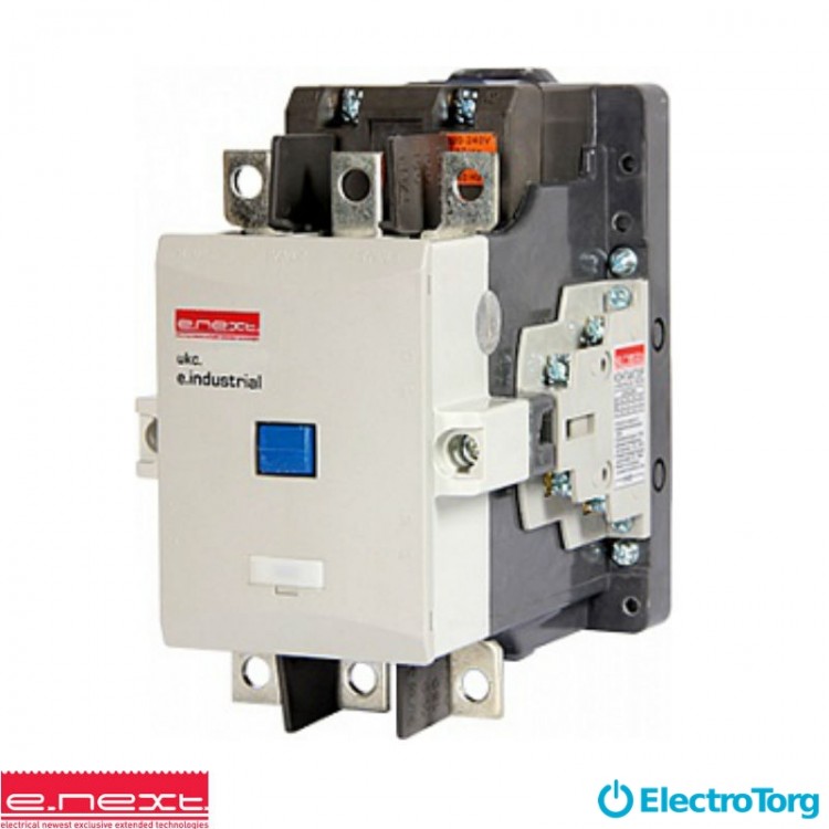 Контактор e.industrial.ukc.150.220, 150А, 220В, 2no+2nc, E-next