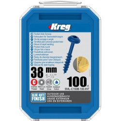 Саморізи Blue-Kote з головкою MAXI-LOC великий крок довжина 38мм 100шт
