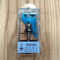 Фреза радиусна з нижнім підшипником R1,6 D15,9 d6 RW01603