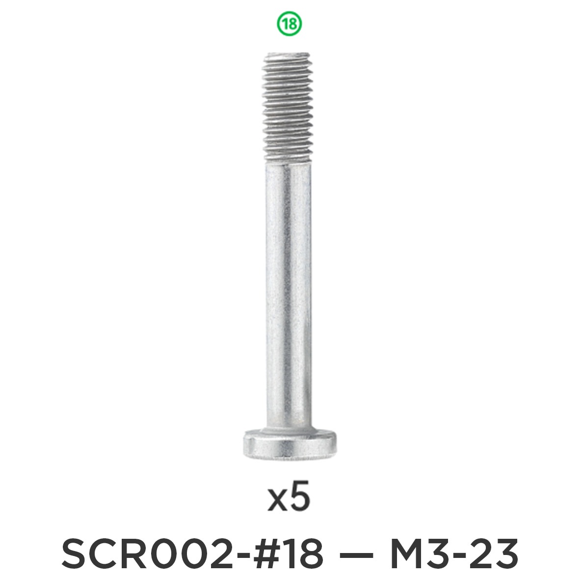 Набір гвинтів Bambu Lab X1/ P1 та AMS №18 M3-23, (оригінал, SCR002-18)