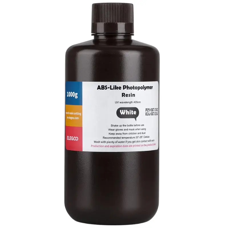 Фотополімерна смола Elegoo ABS Like Resin White, 1кг, біла