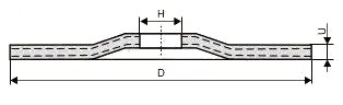 Круг зачисний 150x8x22,23 ІАЗ