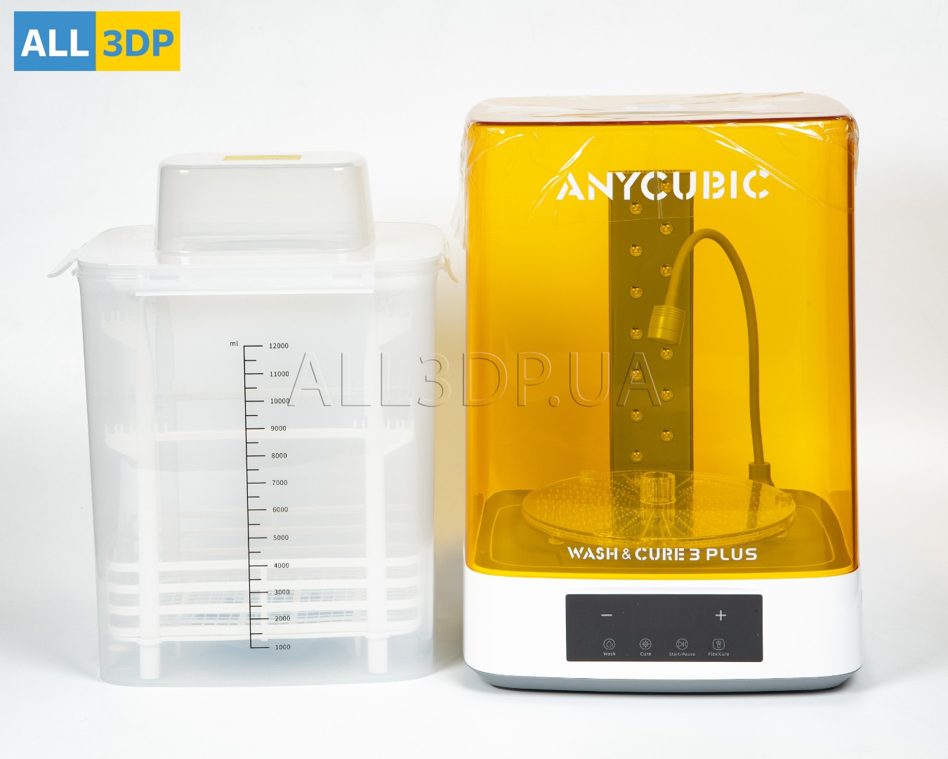Полімеризаційна камера (УФ-камера) та Мийка Anycubic Wash and Cure 3 PLUS
