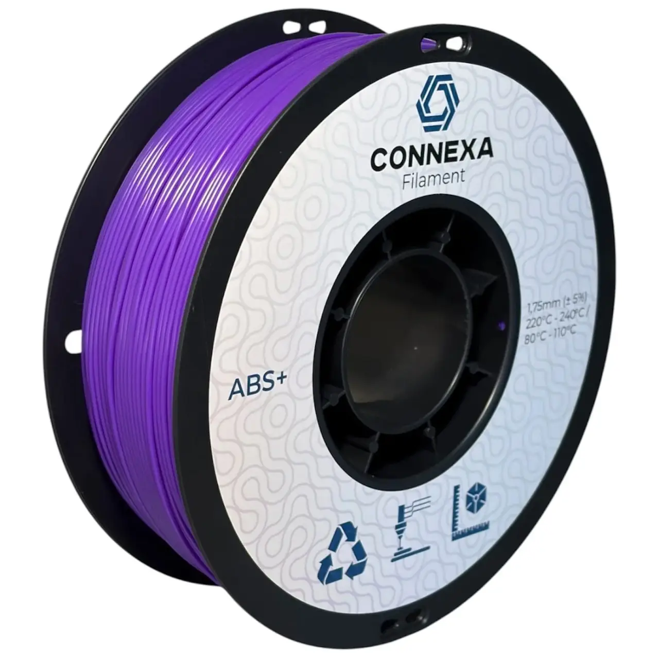 Філамент Connexa ABS+ Purple, 1.75мм, 1кг, фіолетовий