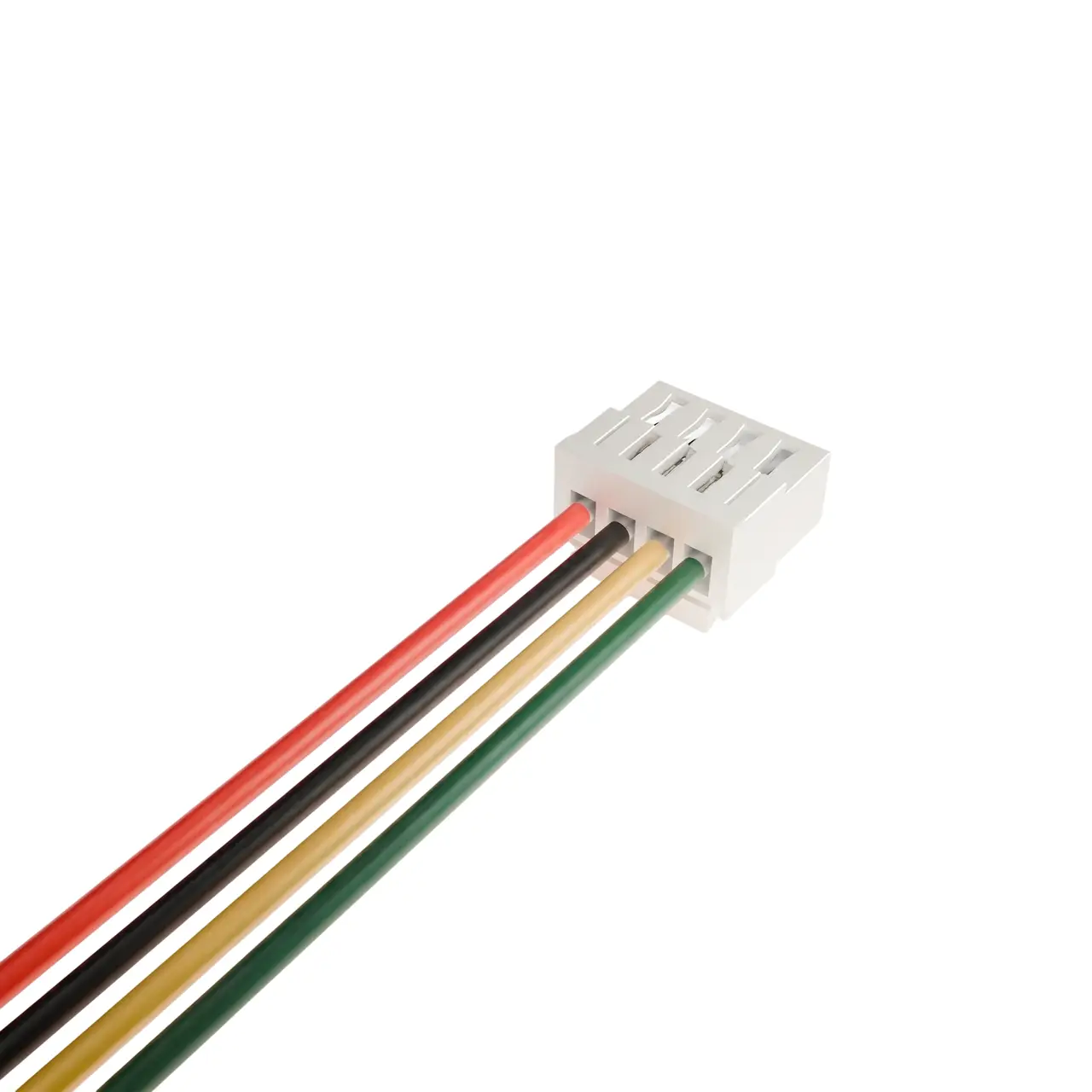 ПВХ кабель 28AWG 200мм із роз’ємом JST GH1.25 Female із защіпкою (фіксатором) 4P