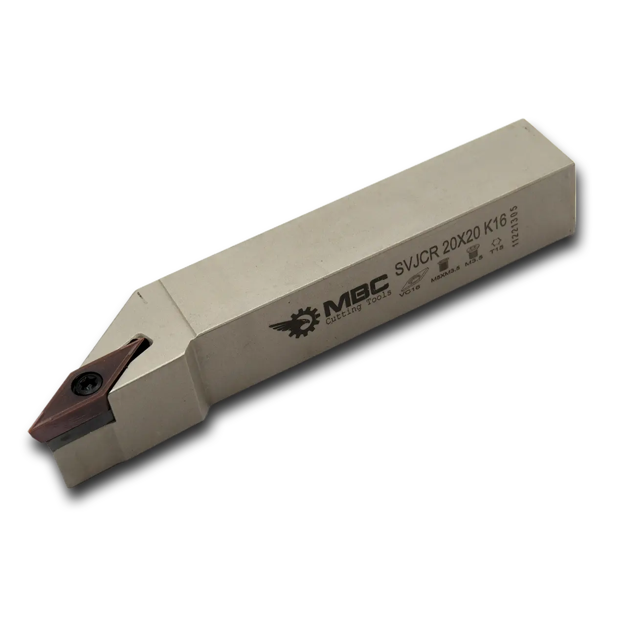 Державка токарна прохідна 20x20x125 SVJCR під пластину VC_1604 MBC