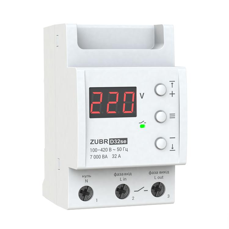 Реле напряжения ZUBR D32se (Зубр)