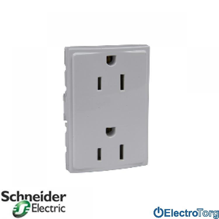 Розетка американская 16А белая Unica Schneider