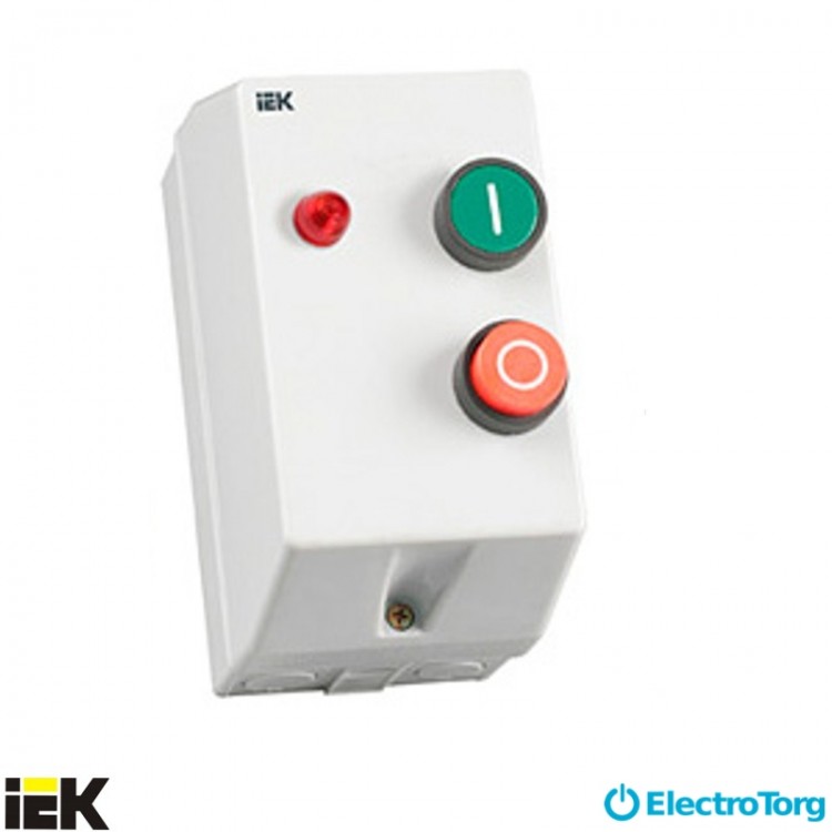 Контактор КМИ11860 18А в оболочке с индикатором Ue=230В/АС3 IP54 ИЭК (IEK)
