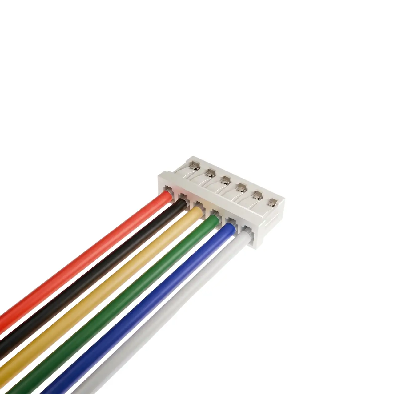 ПВХ кабель 28AWG 100мм із роз’ємом JST-ZH 1.5мм Female 6P