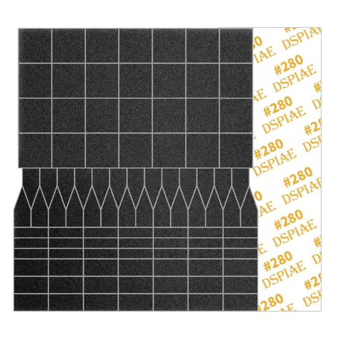 Шліфувальний папір DSPIAE SP-ES02 #280, 70*80мм, (5шт.)