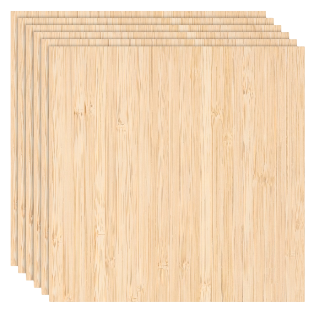 Дошка шліфована Bambu Lab Bamboo з бамбука, 300*300*3мм, 6 штук, (оригінал, YA005)