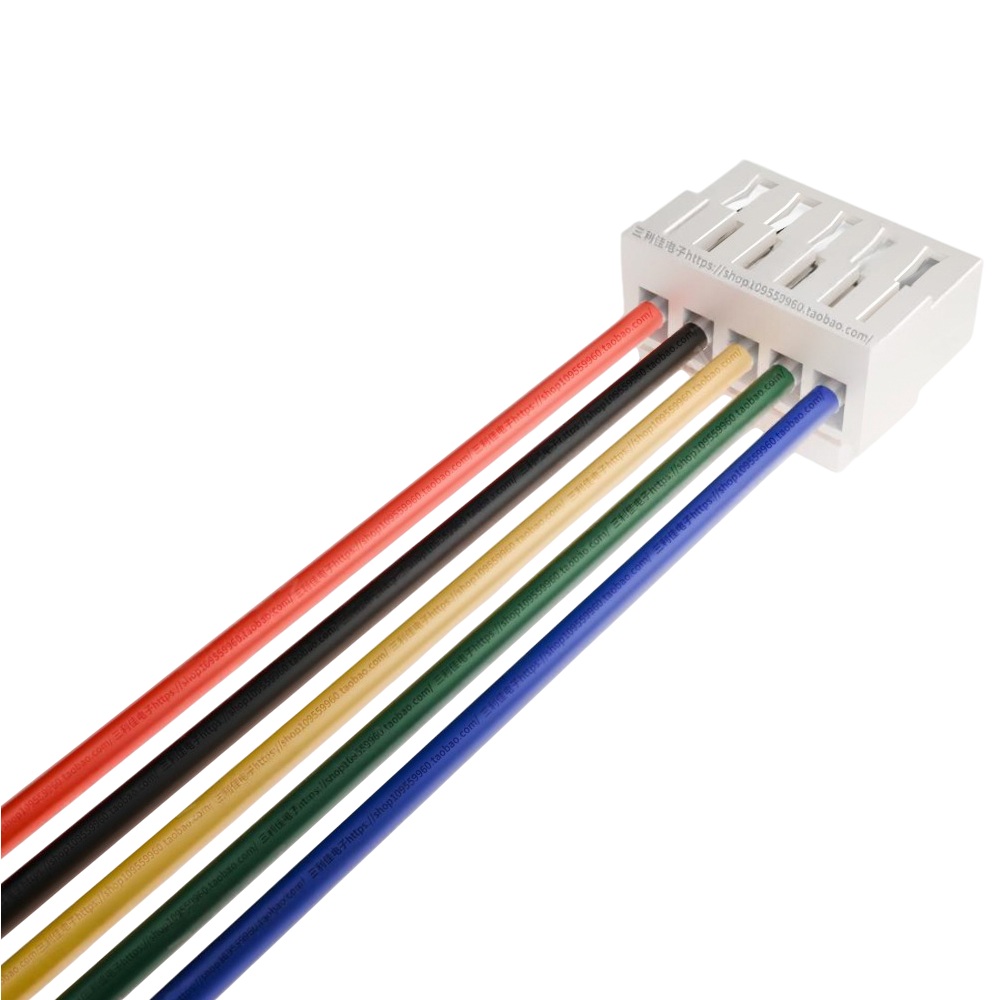 ПВХ кабель 28AWG із роз’ємом JST GH 1.25мм Female 5P, 300мм