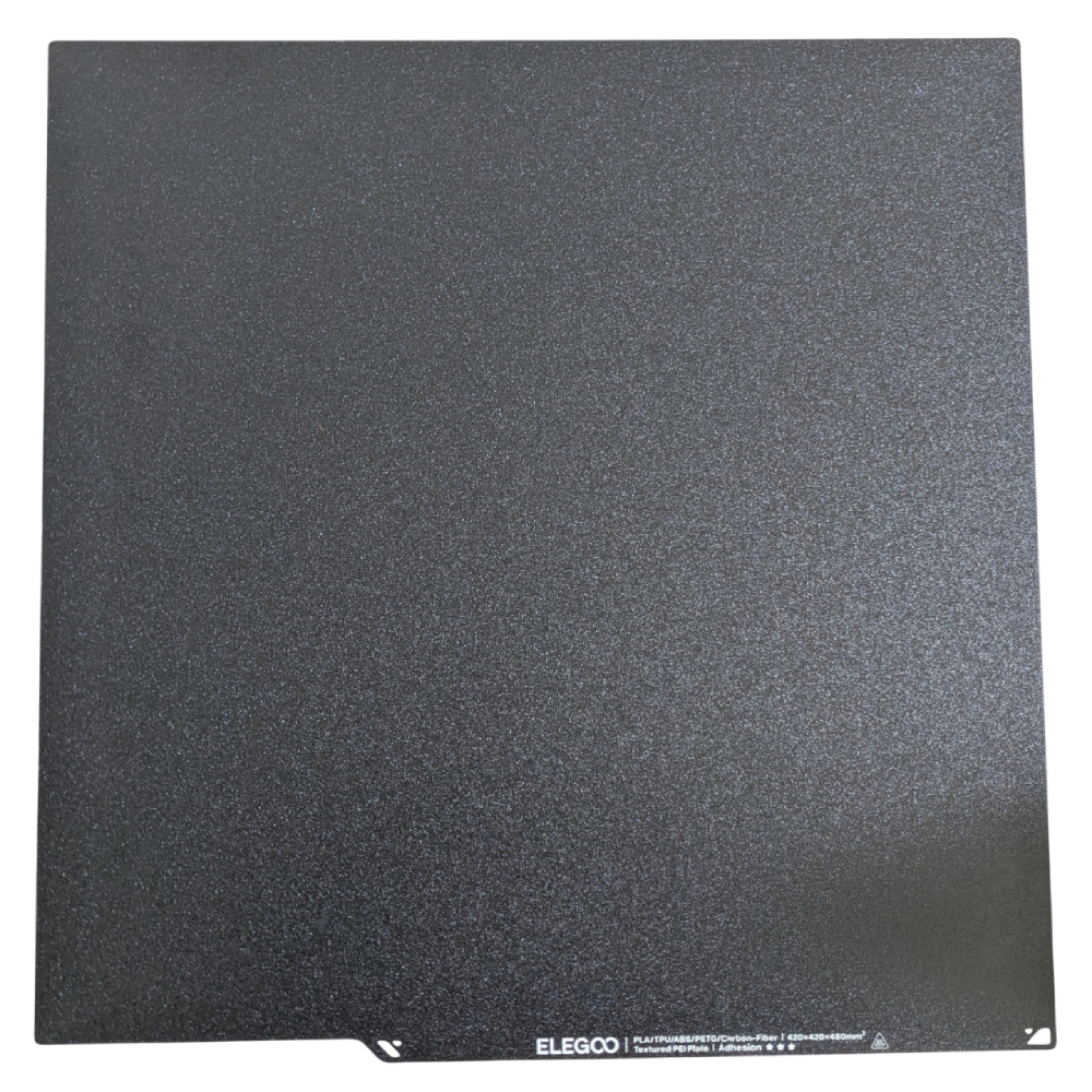 Пластина для Elegoo Neptune 4 Max, двустороння, PEI+PLA покриття, 430*430мм, (оригинал, 13.202.0025)