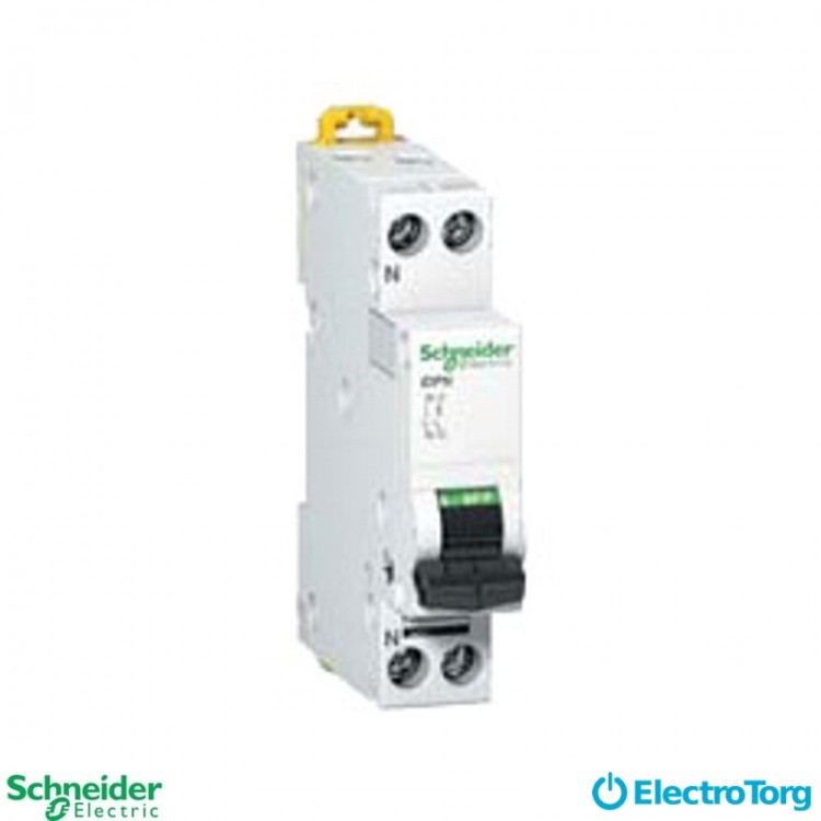автоматический выключатель C60H-DC =250В 20А 1Р С Schneider Electric