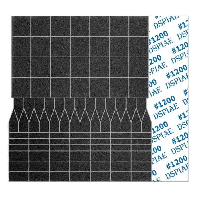 Шліфувальний папір DSPIAE SP-ES12 #1200, 70*80мм, (5шт.)