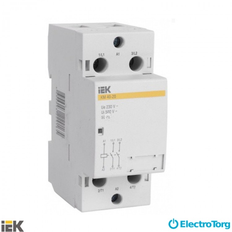 Контактор модульный КМ40-20 AC ИЭК (IEK)