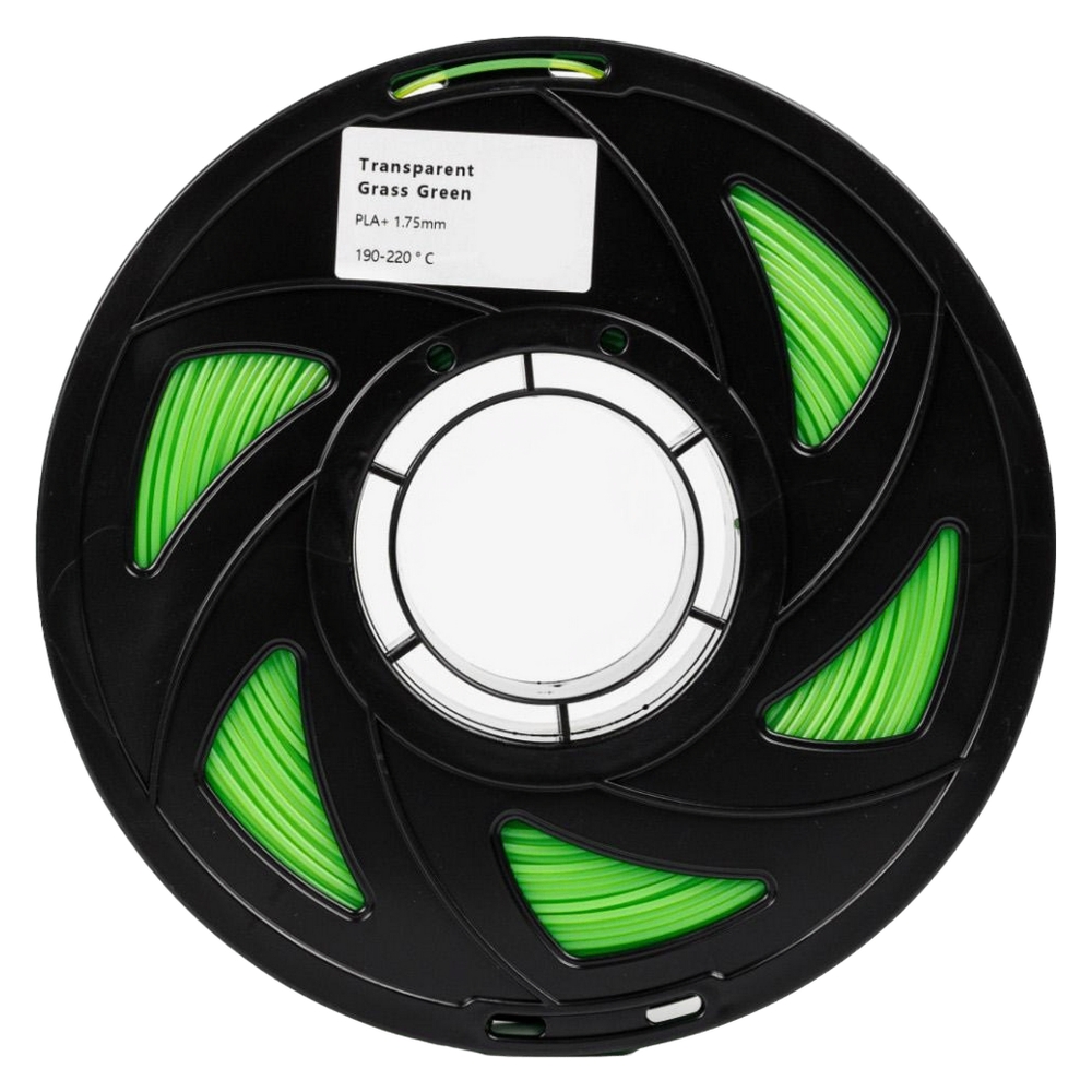 Філамент UA3D PLA+ Transparent Grass Green, 1.75мм, 1кг, прозоро-ярко-зелений