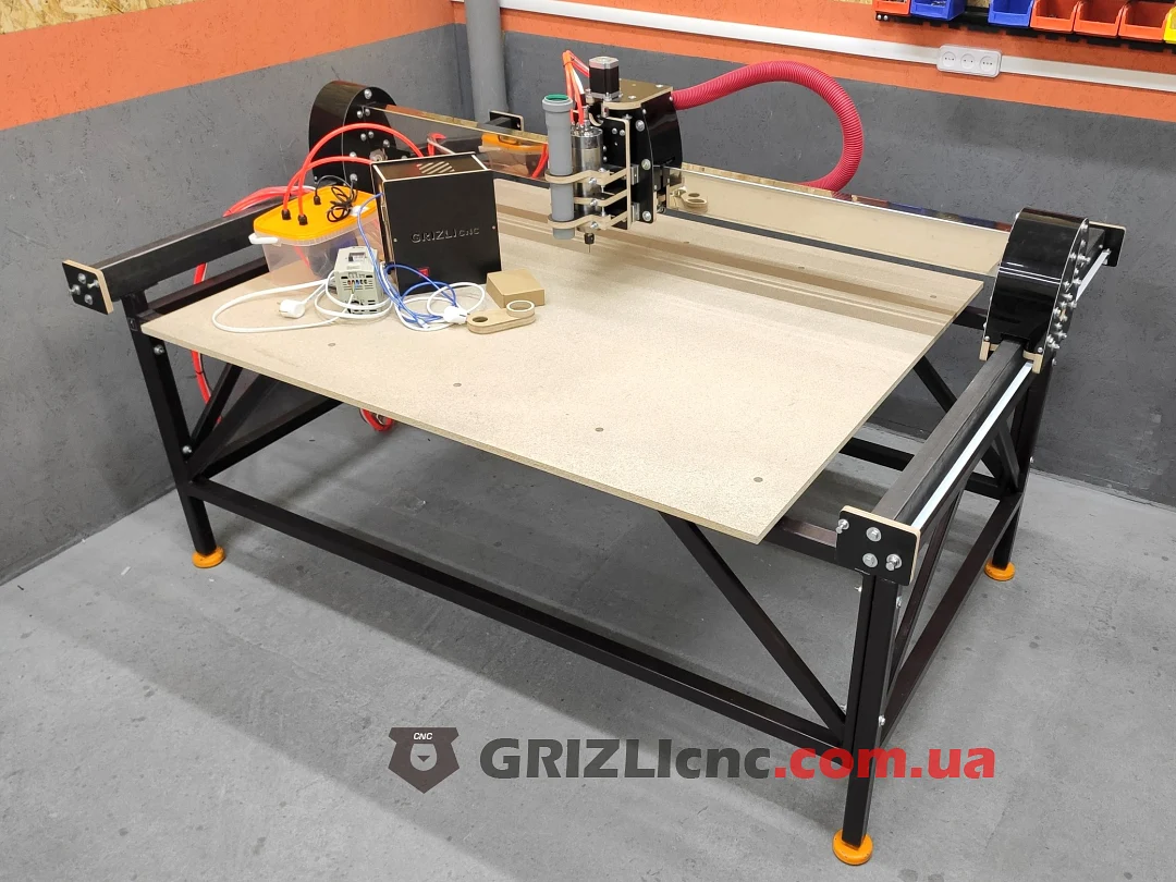 Фрезерный станок с ЧПУ GRIZLI Master 1500х1200мм - Шпиндель 0.8кВт на водяном охл. Цанга ER11