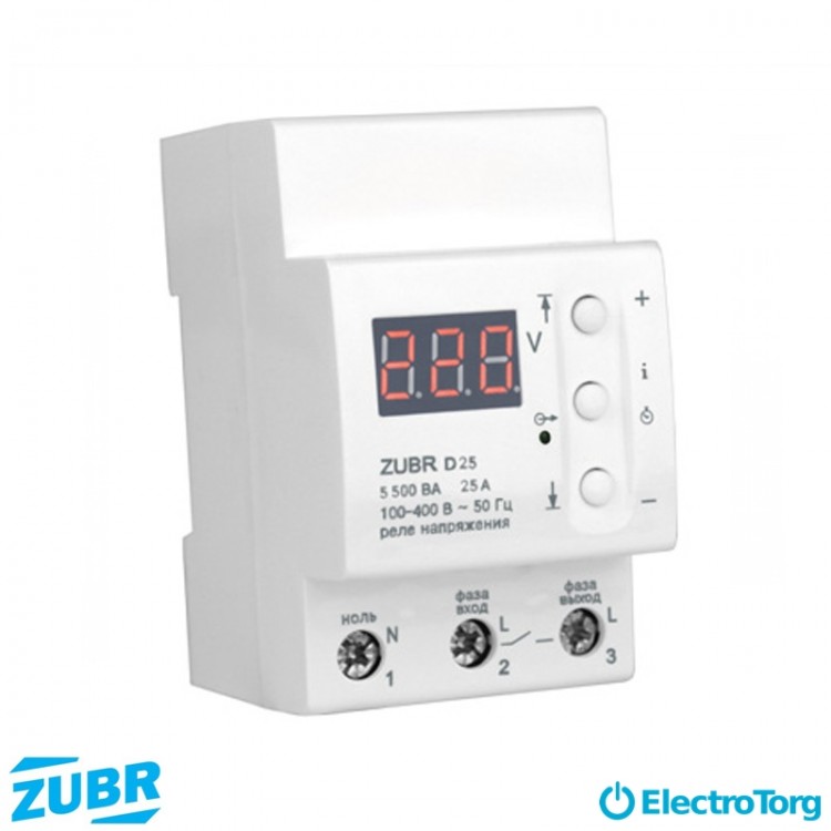 Реле напряжения ZUBR D25