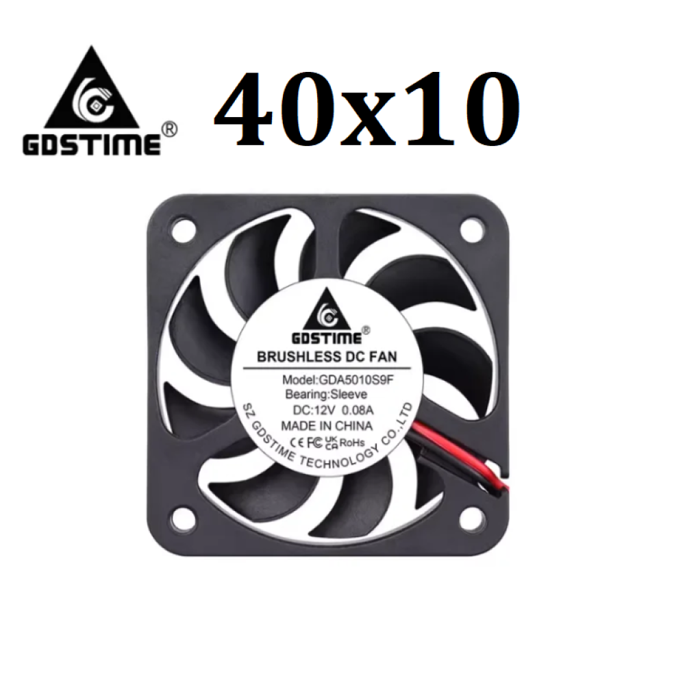 Вентилятор 40×10 мм 24В GDA4010 GDSTime втулковий