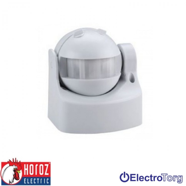 Датчик движения серии “LINEA” 180º белого и черного цвета Horoz Electric