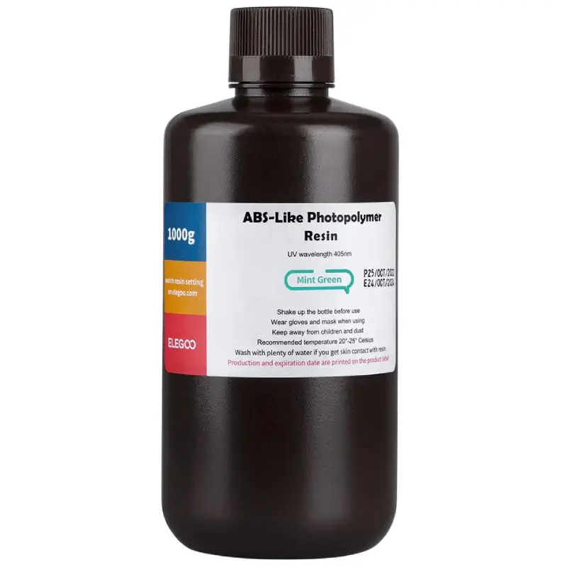 Фотополімерна смола Elegoo ABS Like Resin Mint Green, 1кг, м’ятно-зелена