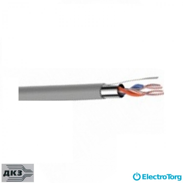 Кабель FTP 2x2x0,50 ПЕ с проволокой, внешний ДКЗ
