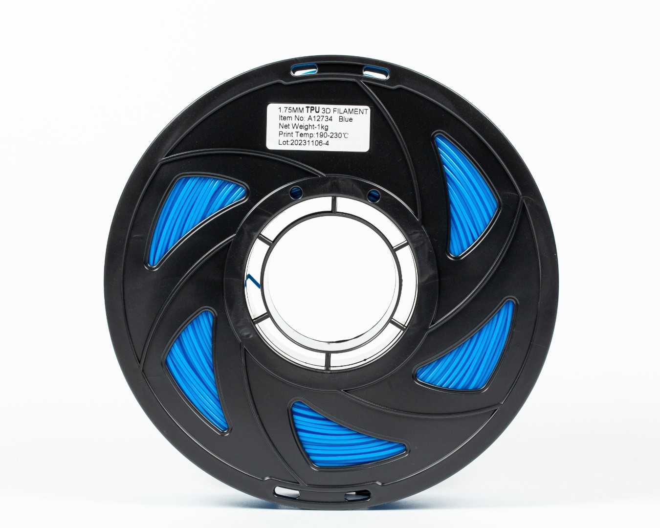 TPU 95A Filament (пластик) для 3D принтера Синій 1кг, 1.75мм