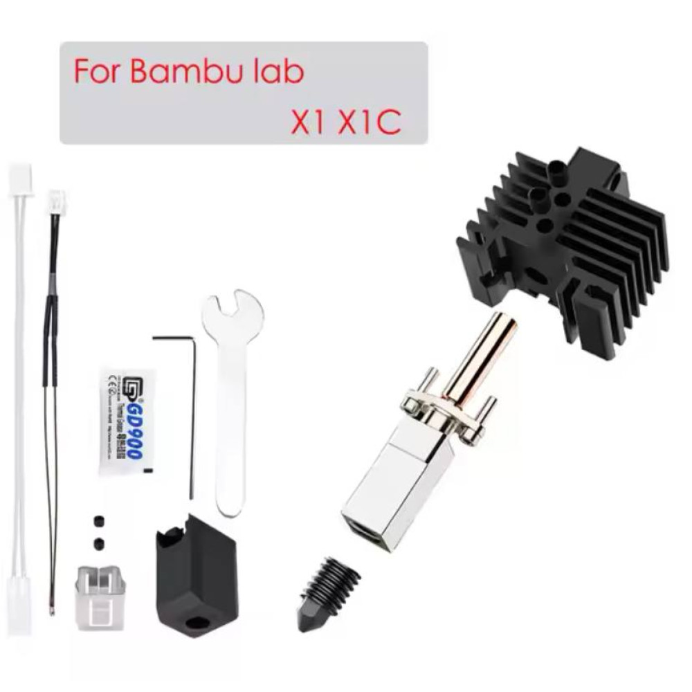 Хотенд до Bambu Lab X1/X1C, керамічний нагрівач 24В 48Вт
