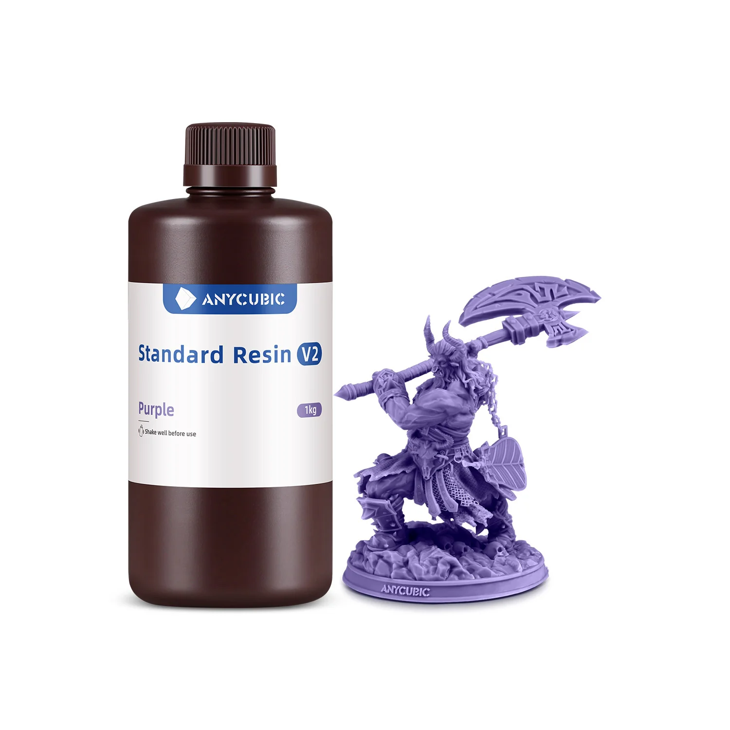Фотополімерна смола Anycubic Standart V2 1кг пурпурний