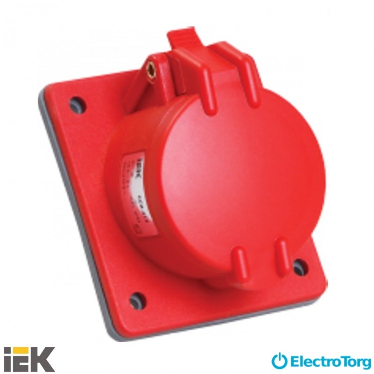 Розетка встраиваемая ССИ-424 32А-6ч/380-415В 3Р+PЕ IP44 MAGNUM ИЭК (IEK)