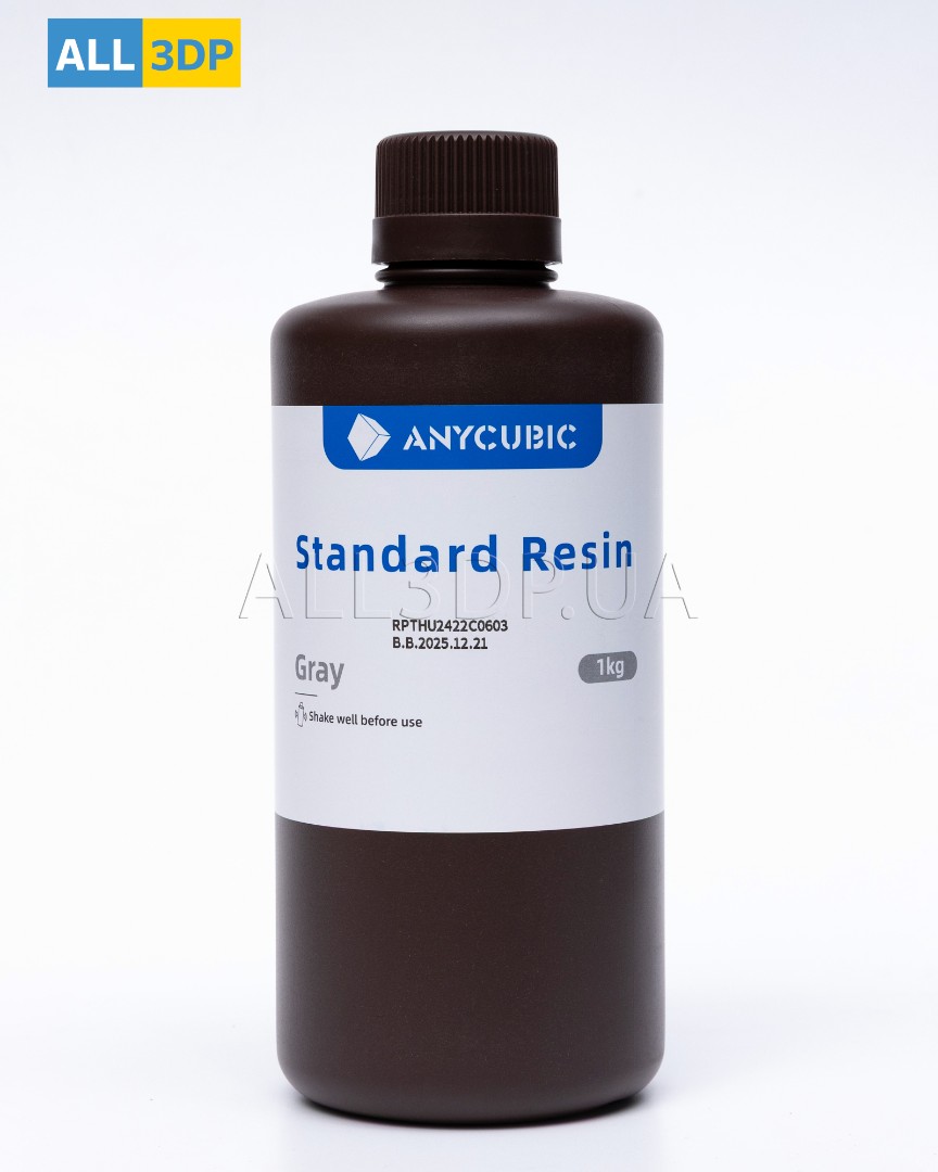 Фотополімерна смола Anycubic Standard Resin Сіра Anycubic 1кг