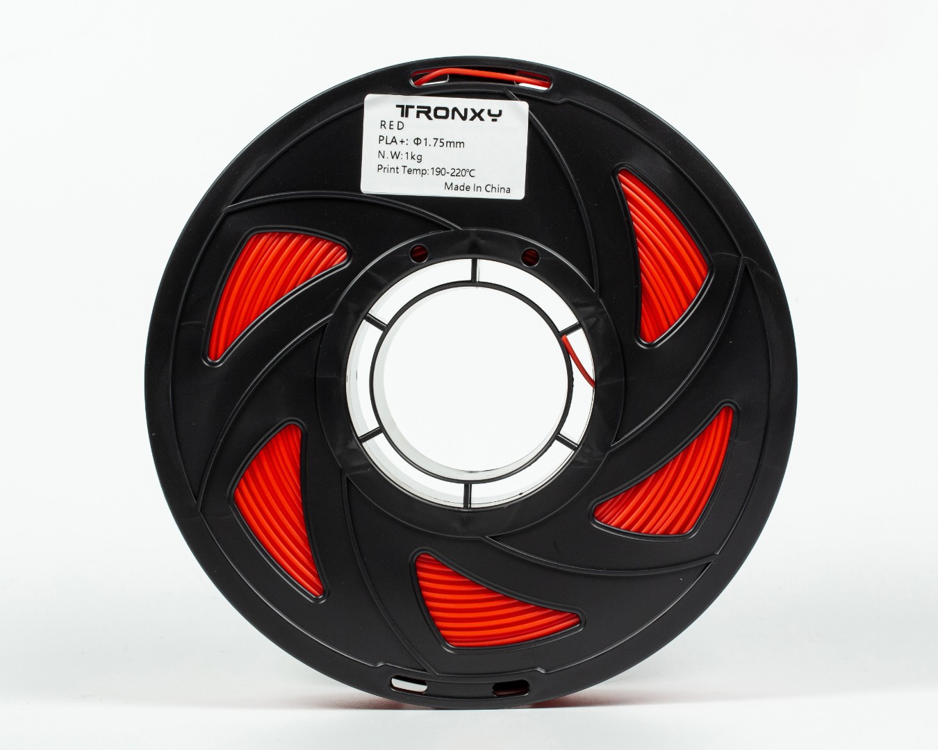 Червоний PLA (ПЛА) пластик філамент для 3D принтера 1кг, 1.75мм, 330м Tronxy Filament