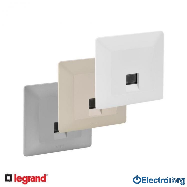 Розетка компьютерная RJ45 6 UTP в сборе Valena LIFE Legrand