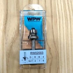 Фреза радиусна з нижнім підшипником R2 D16,7 d6 RW02003