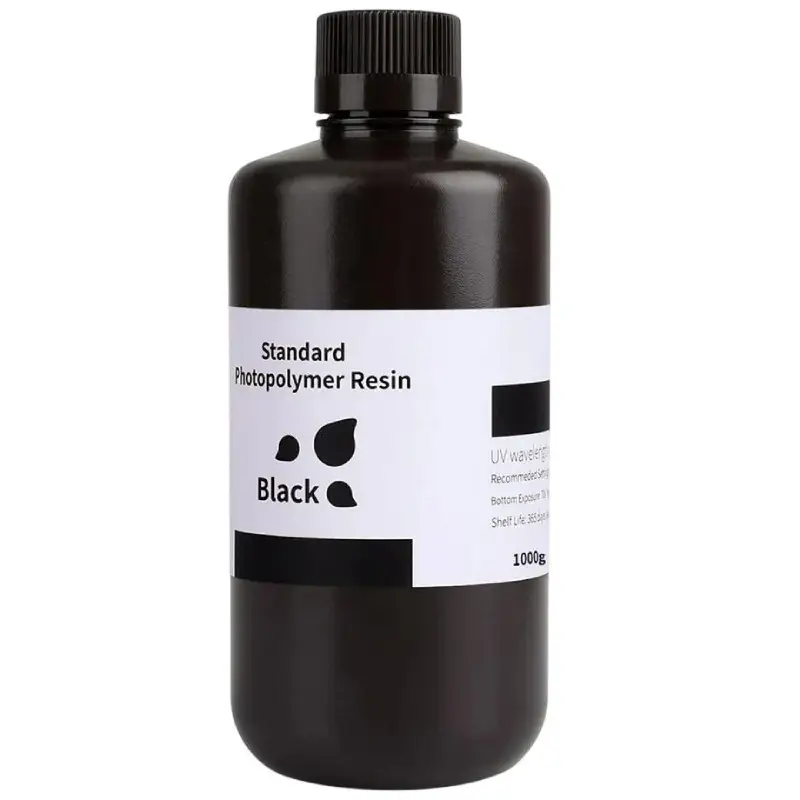 Фотополімерна смола Elegoo Standard Resin Black, 1кг, чорна
